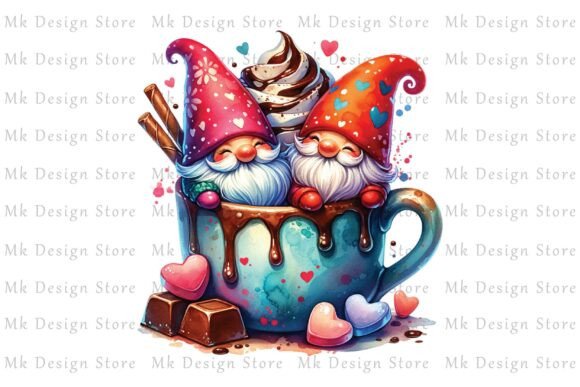 Download Coffee Cup Gnome Valentine Graphics - Valentine graphics Collection
