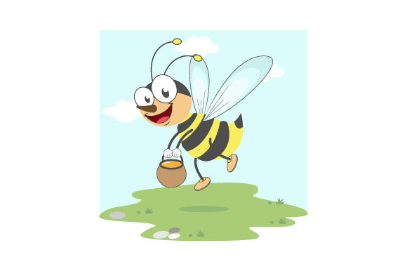 Download Cute Bee Illustration Design - Bee illustration Collection