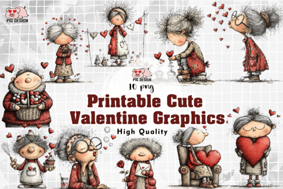 Download Printable Cute Valentine Graphics PNG - Valentine graphics Collection