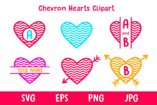 Download Chevron Hearts Clipart - Premium Resources